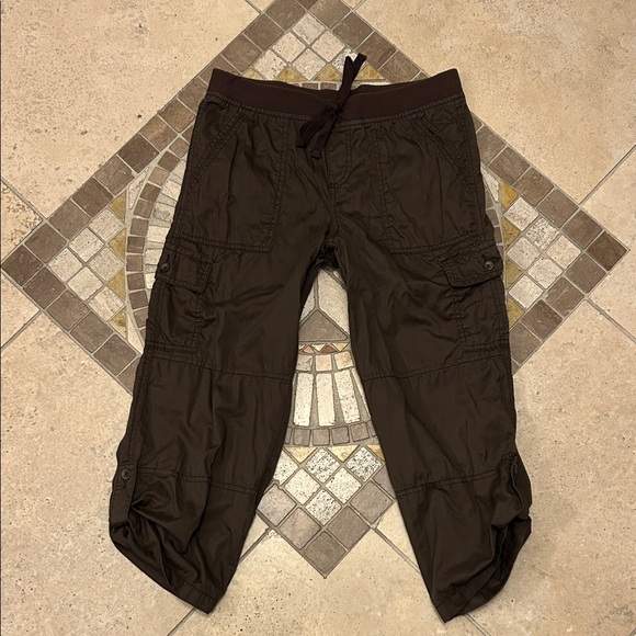 Faded Glory Drawstring Cropped Cargo Pants - Picture 1 of 10